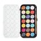KINGART® Watercolor Pan Set, Pearlescent Colors, 21 Unique Shades & Paint Brush